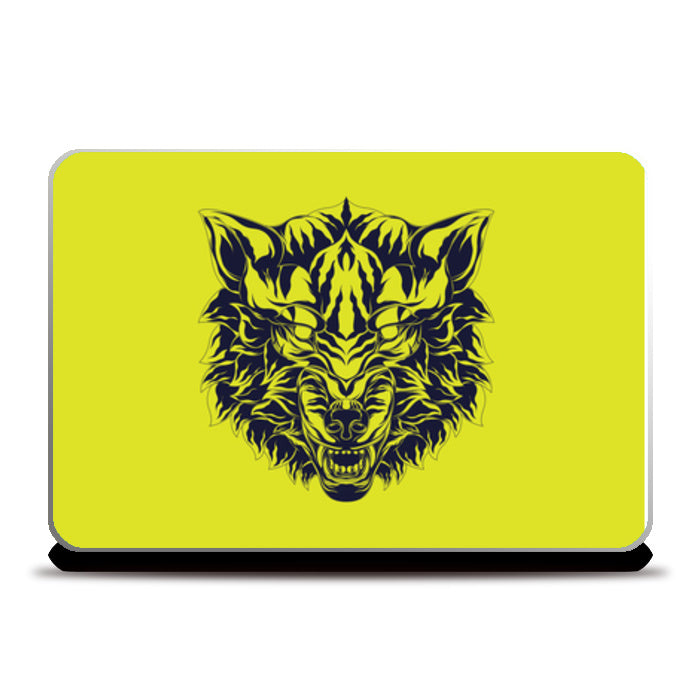 Wolf Head Laptop Skins