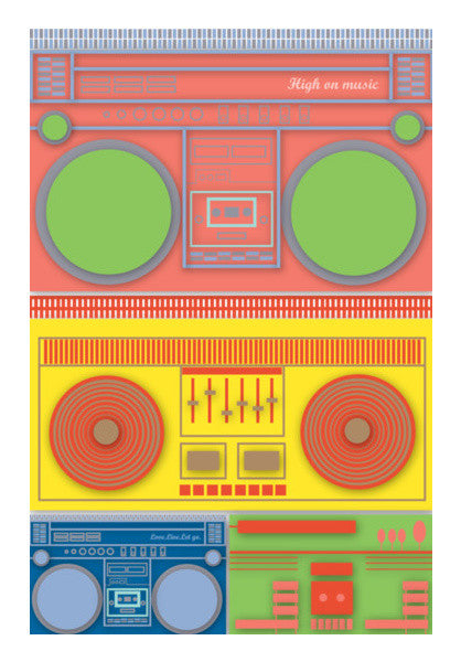 Wall Art, Boom Box Mania ! Wall Art