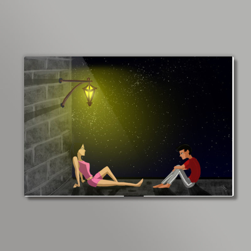 Terrace couple Wall Art