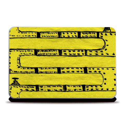 Pipeline Yellow Laptop Skins