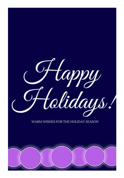 Happy Holidays Art PosterGully Specials