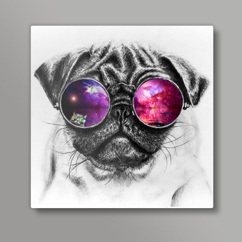 Sassy Dog Square Art Prints
