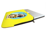 Funny Pug Bee Laptop Sleeve