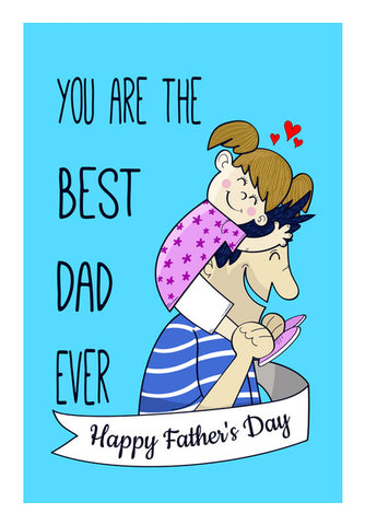 Daughter On Her Dads Back Fathers Day | #Fathers Day Special  Wall Art