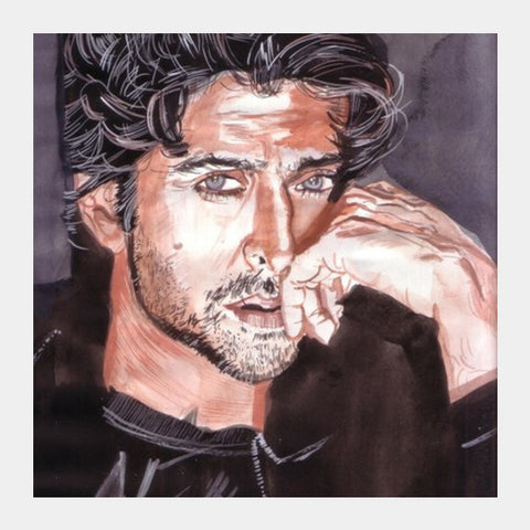 Hrithik Roshan is dedicated to his craft Square Art Prints