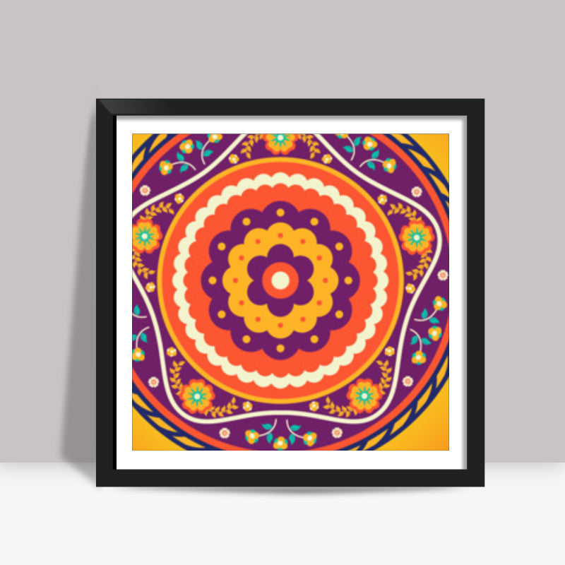 Mandala 2 Square Art Prints
