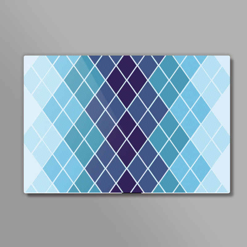 Diamond Stripes Abstract Print Wall Art