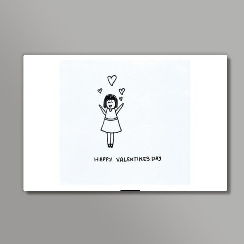 valentines day greeting card Wall Art