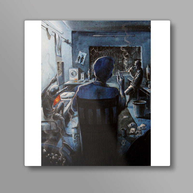 Hostel Saturdays - Painting Square Art Prints