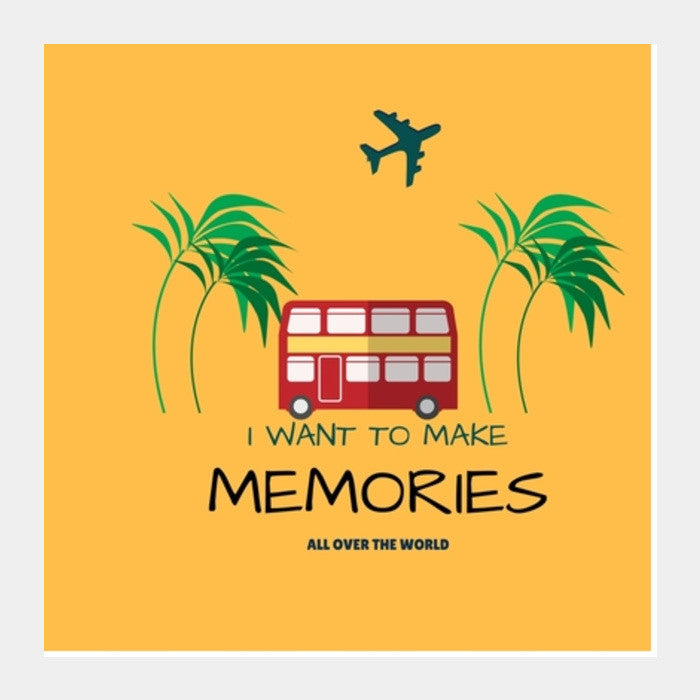 Travel Memories Square Art Prints