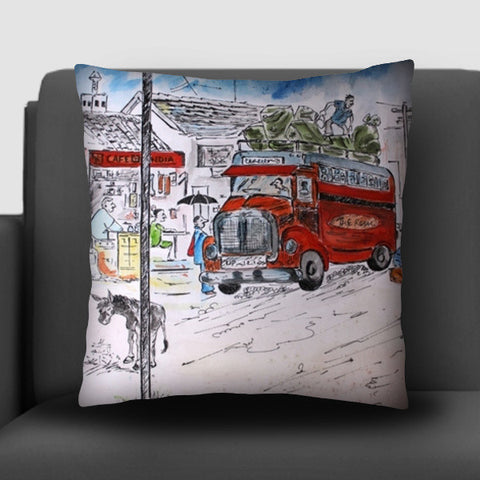 Malgudi Days Cushion Covers | Artists : Binny Malik | Special Deal - size 12''x12''
