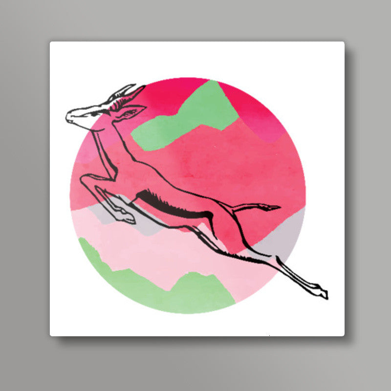 Over Moony Mountains Square Art | Lotta Farber