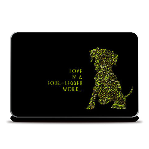 Laptop Skins, Doggy Love Zenscrawl Laptop Skins