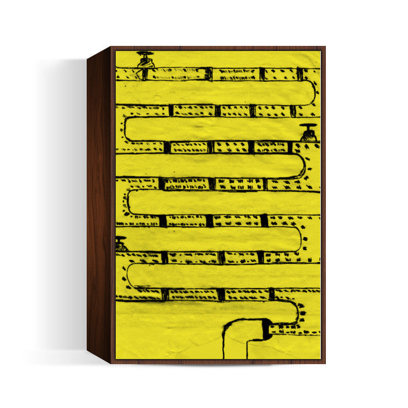 Pipeline Yellow Wall Art
