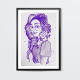 Be your own kind of beautiful (Purple) Wall Art