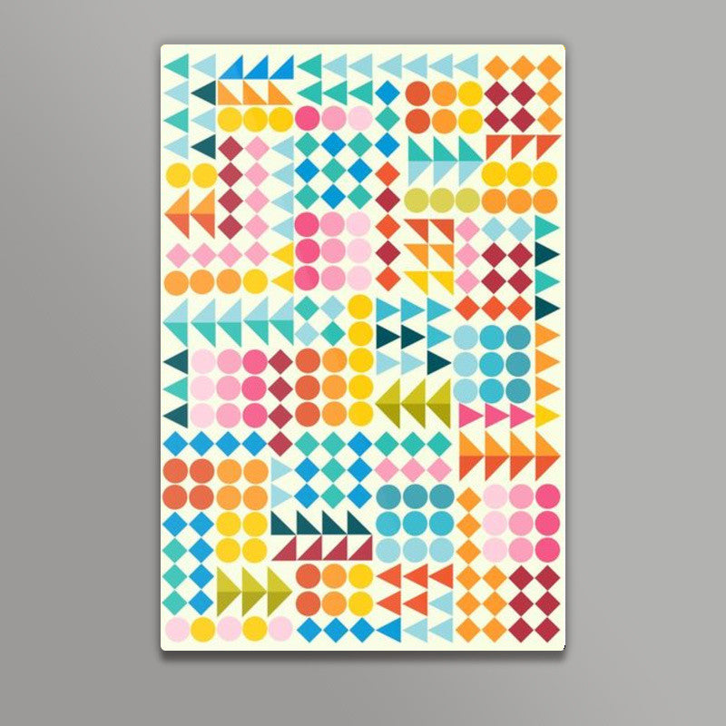 Basic Shape Pattern Wall Art