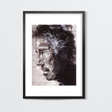 Music star Roger Waters of Pink Floyd fame is dedicated to music Wall Art