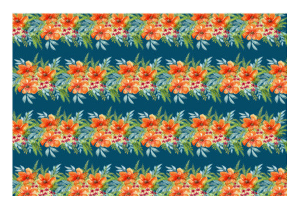 Floral Horizontal Border Watercolor Flowers Spring Pattern Background Art PosterGully Specials