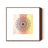 Mandala symmetry zen Square Art Prints