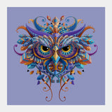 Owl Tribe Genius Square Art Prints