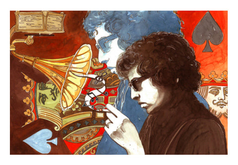 Bob Dylan Art PosterGully Specials