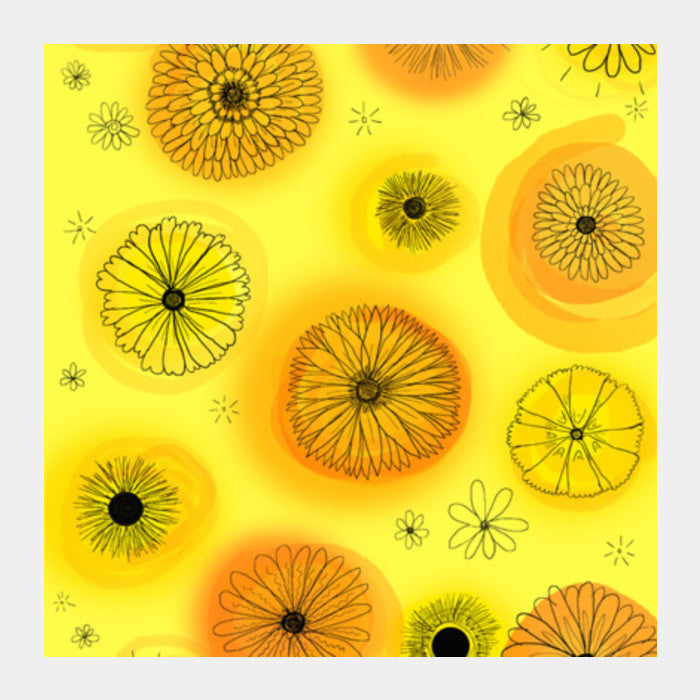 Flower Power Square Art Prints