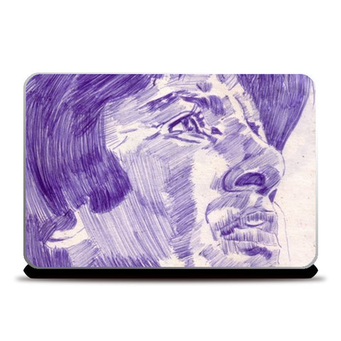 Bollywood superstar Amitabh Bachchan in a thoughtful mood Laptop Skins