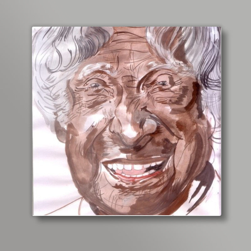 Sir A P J Abdul Kalam was a spirited visionary Square Art Prints