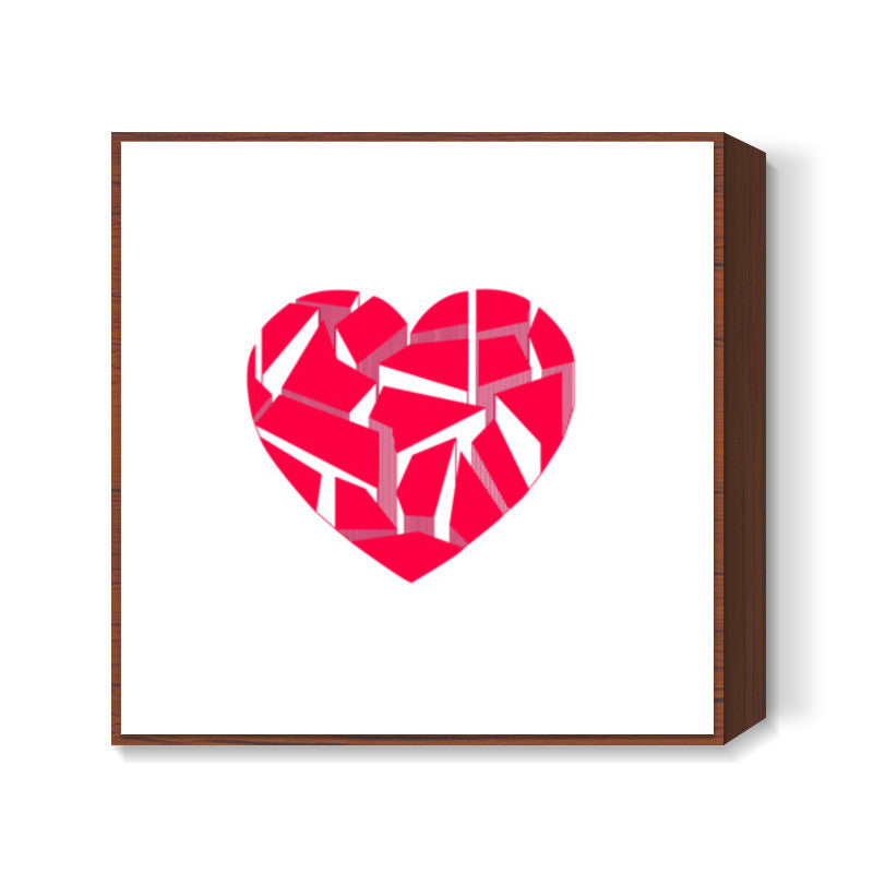 Tectonic Heart ! Square Art Prints