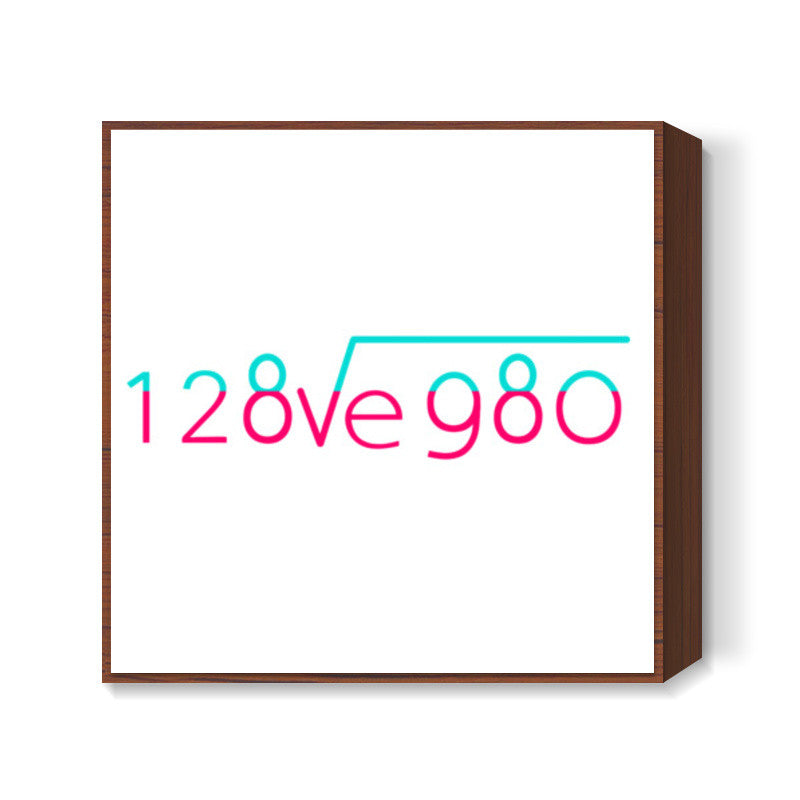 I LOVE YOU Square Art Prints