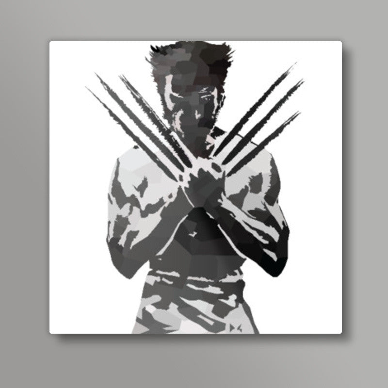 Low Poly Wolverine Art Print