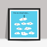 Im On Cloud Nine Minimal Artwork Poster Square Art Prints