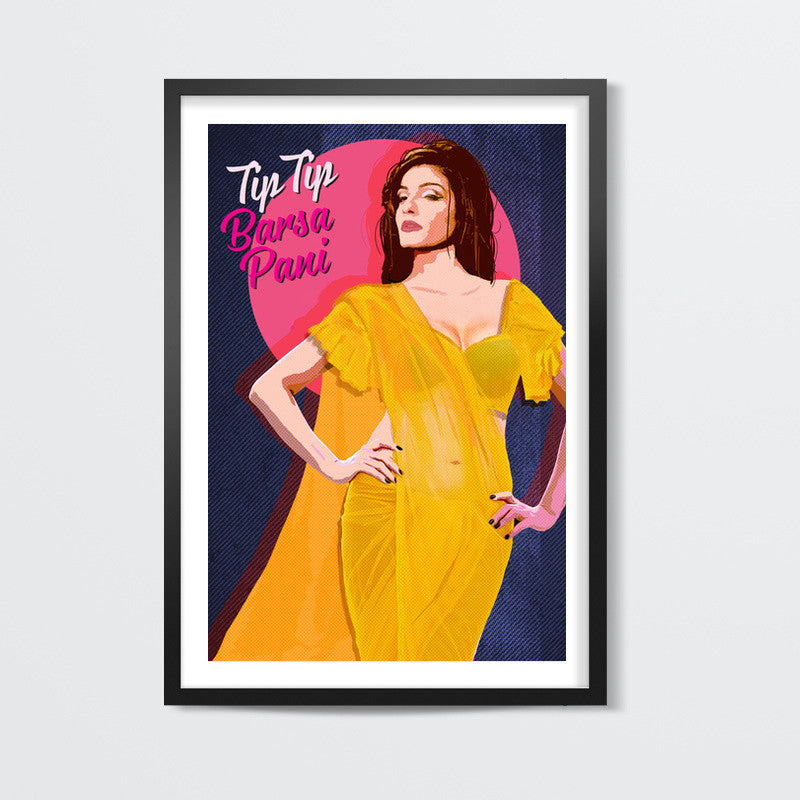 Raveena Tandon Retro Artwork Wall Art