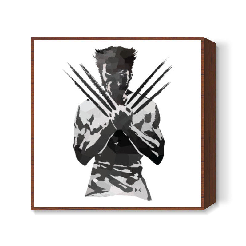 Low Poly Wolverine Art Print
