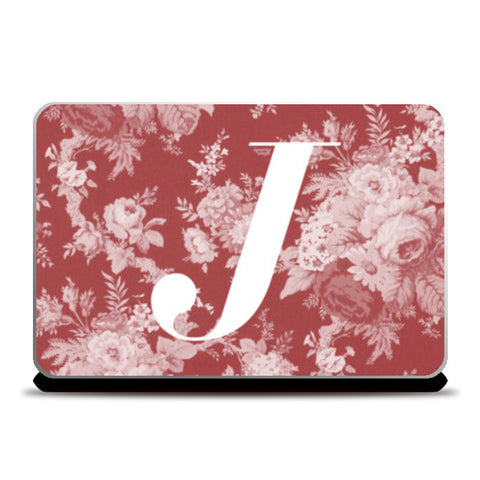 J Letter, Vintage Literary Print Laptop Skins