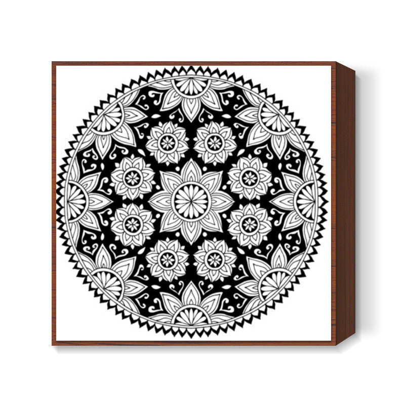 Flower Mandala Square Art Prints