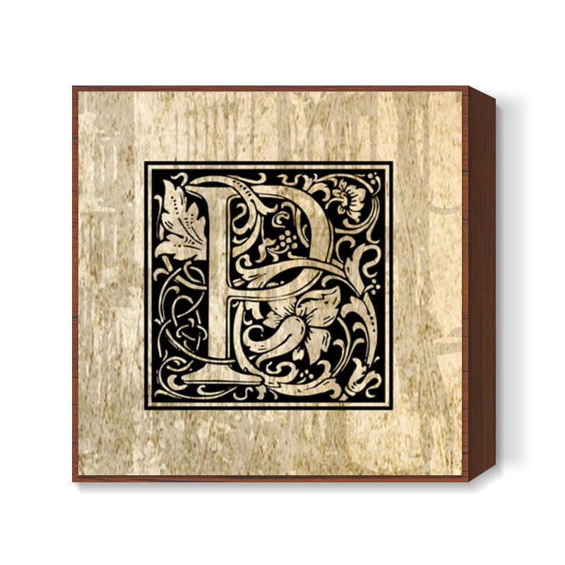 Ornate P Square Art Prints
