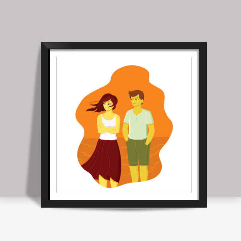 I can feel the storm Square Art Prints