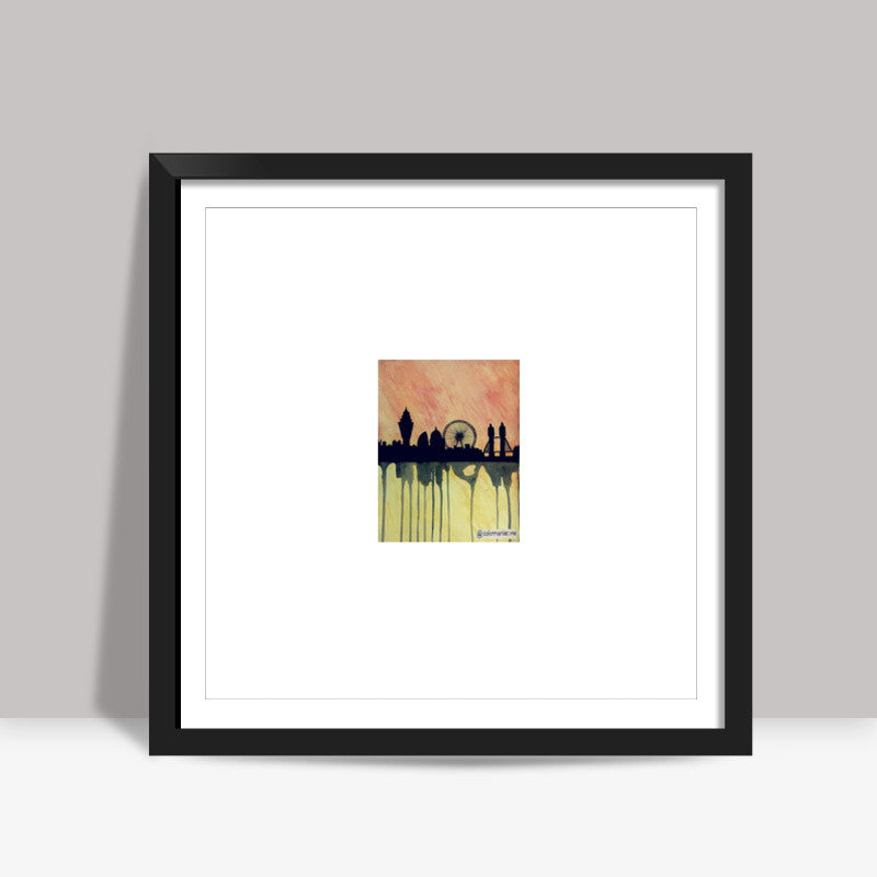 london skyline Square Art Prints