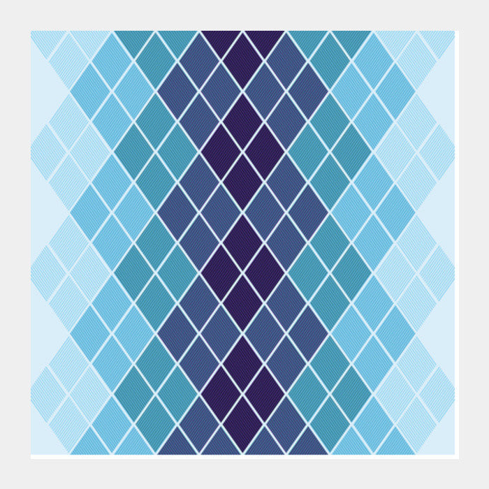 Diamond Stripes Abstract Prin Square Art Prints