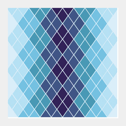 Diamond Stripes Abstract Prin Square Art Prints