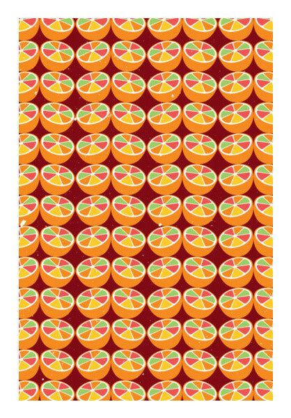 Grapefruit Pattern Art PosterGully Specials