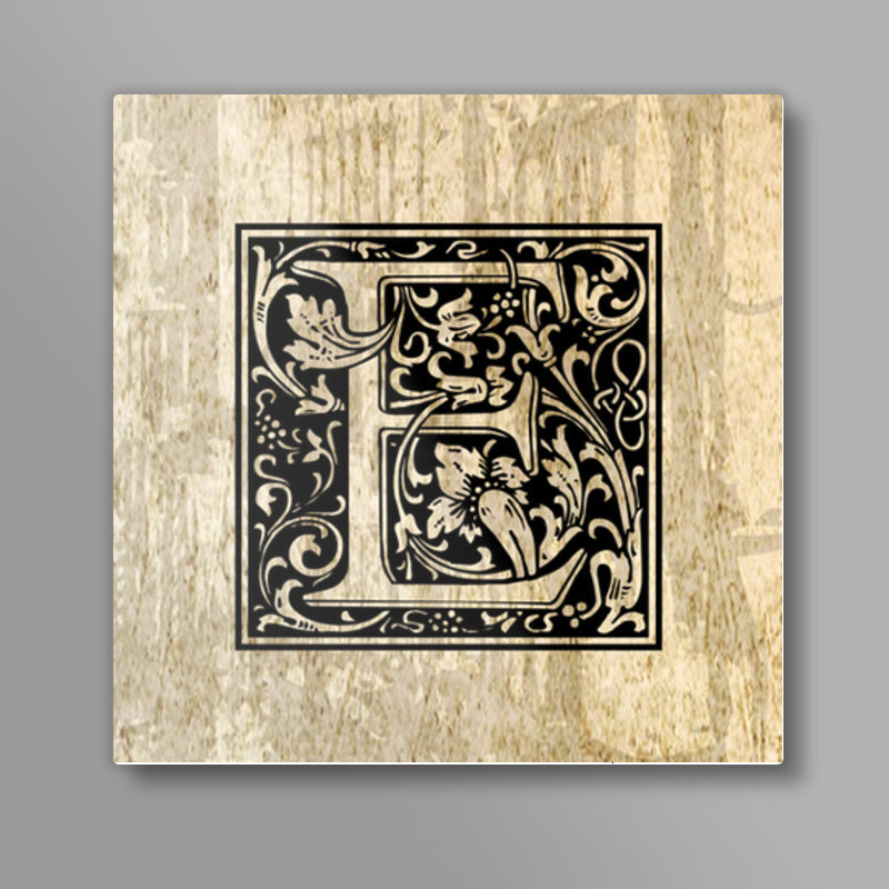 Ornate E Square Art Prints