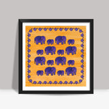 Elephants II Square Art Prints