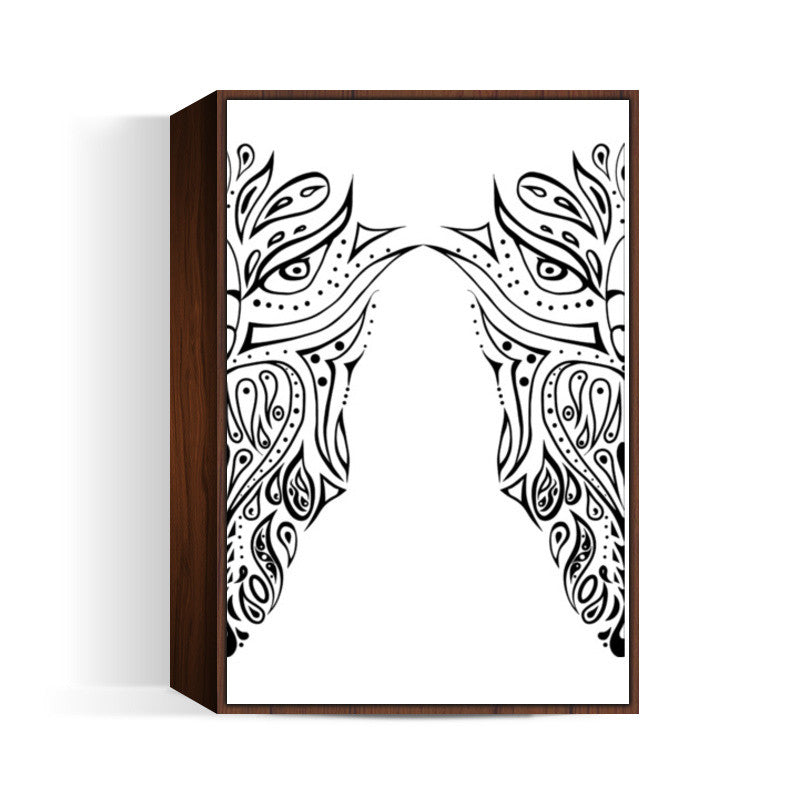 owl illustration hand drawn art Wall Art