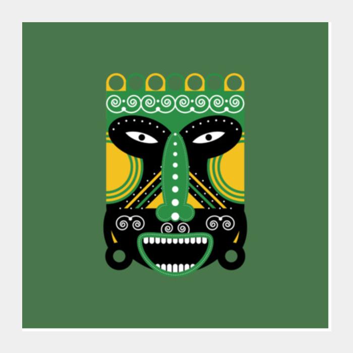 PosterGully Specials, Ritual Mask Square Art Prints