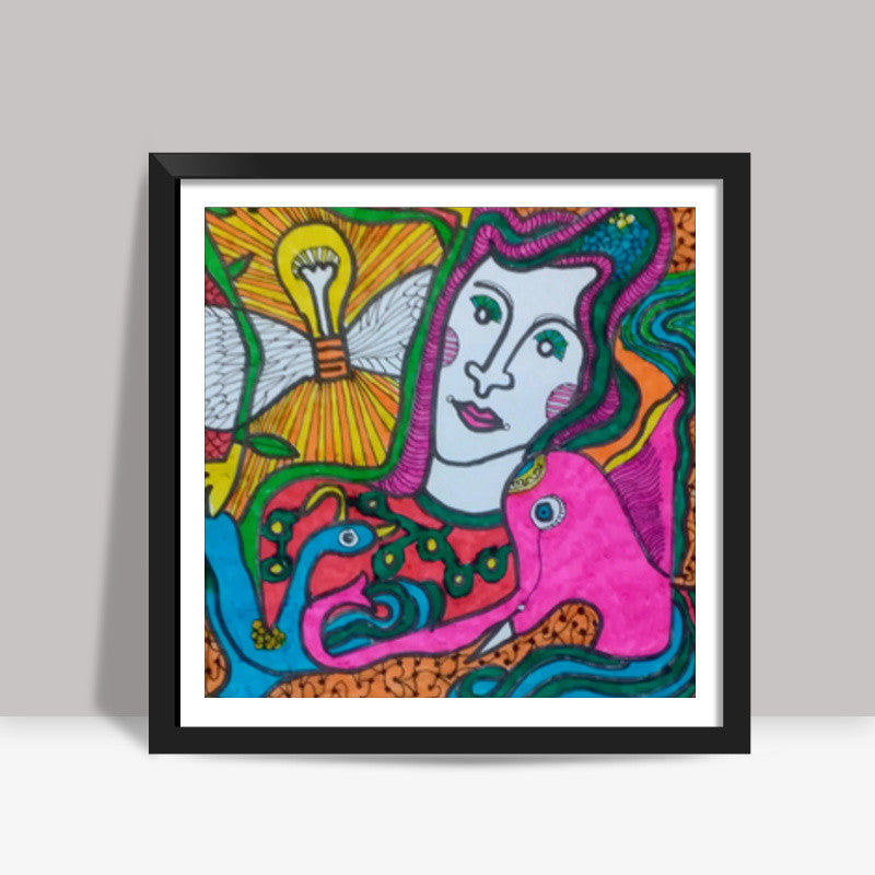 firefly5 Square Art Prints