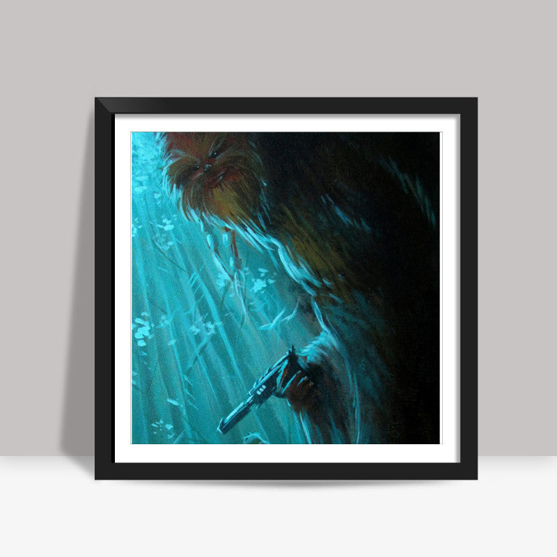 Whos Afraid of The Wookie - Painting Square Art Prints