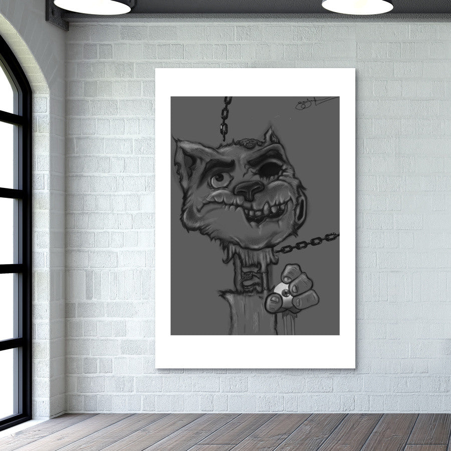 Zombie Cat Wall Art