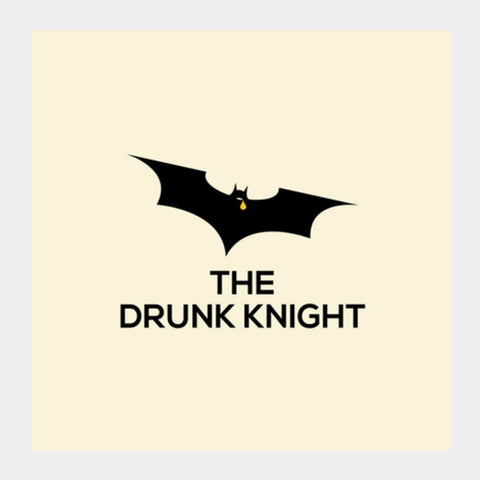 The Drunk Knight Square Art Prints
